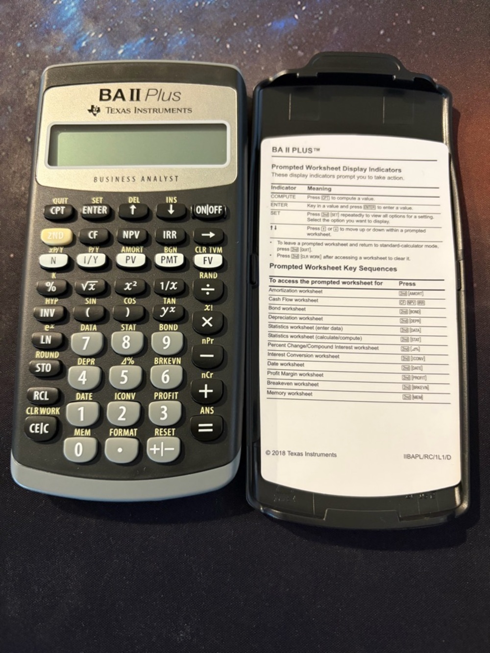 Brand new LATEST version Texas Instruments BA II Plus Financial Calculator